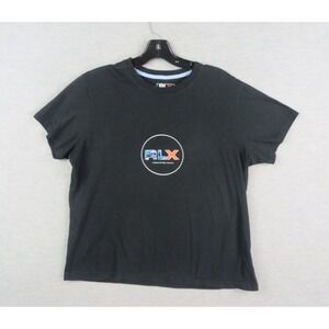 RLX Womens Shirt XL Black Short Sleeve Crew Pullover Logo‎ Active Preppy Casual